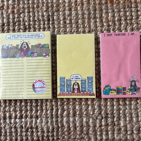 ACK! Vintage Cathy Cartoon notepads (3) one is magnetic. - Picture 3 of 6
